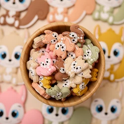 5pc 3cm Baby Silicone Beads Christmas Teether Bpa Free Baby Silicone Teether Baby Teether Animal Chewy Teething