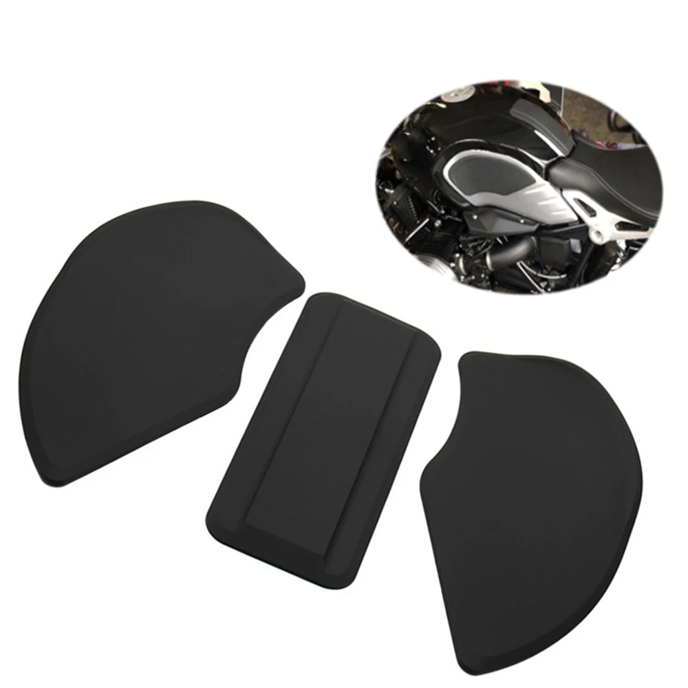 

Motorcycle Tank Traction Pad Decal Gas Fuel Rubber Knee Grip Protector Sticker Fit for BMW R NINE T 2014-2018