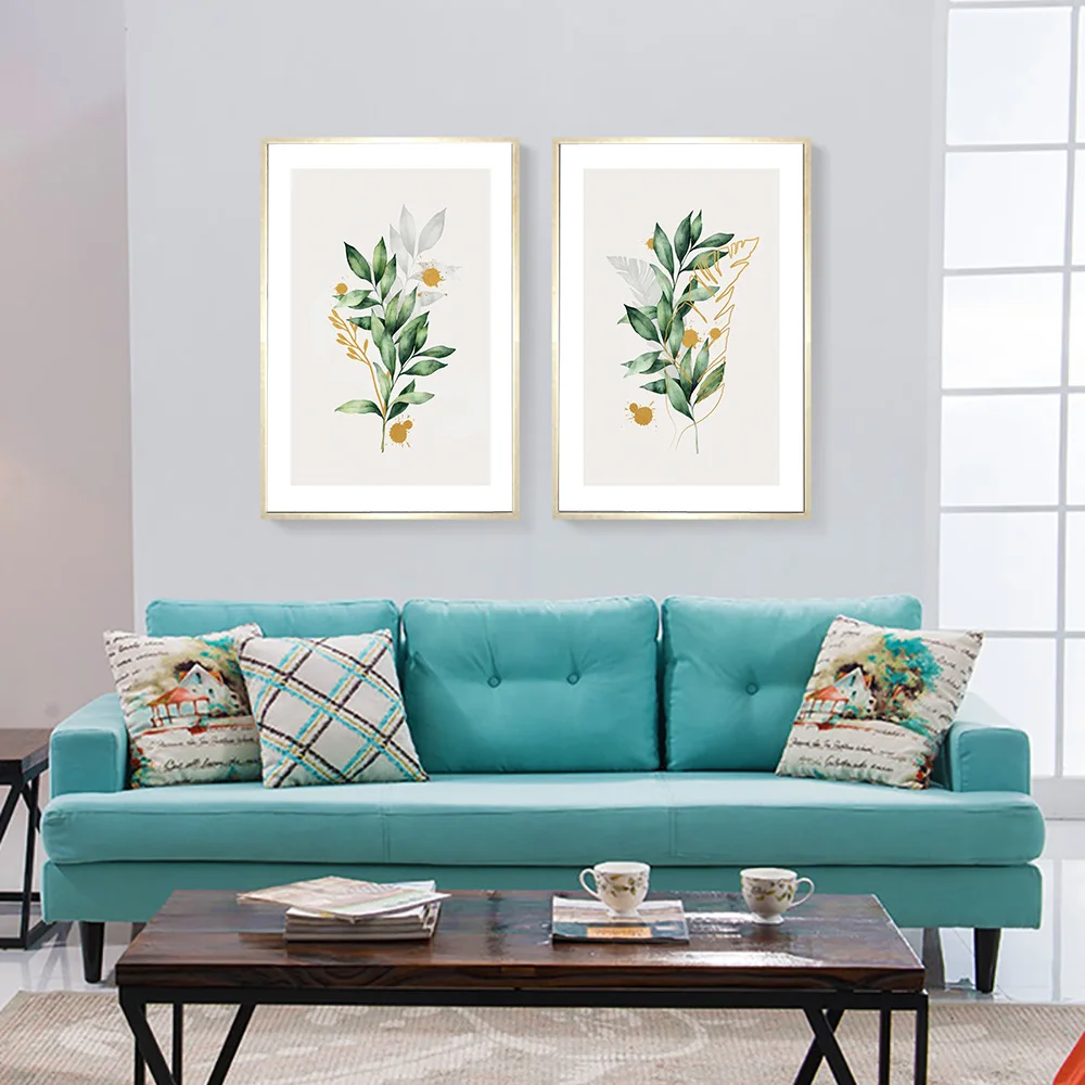 Scandinavian-Nature-Plant-Flower-Canvas-Painting-Nordic-Poster-Two-Types-Botanical-Print-Wall-Art-Picture-Home