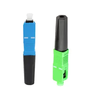 

100pcs FTTH SC APC Fast Connector Single-mode Fiber Optic SC UPC Fiber Optic Quick Connector Fast Straight Tail Adapter Complies