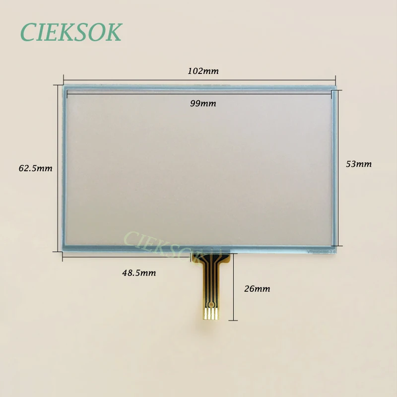 4 3 дюймовый GPS DVD навигатор сенсорный провода VTW4043 102x62 5 мм 102*62 для HannStar Tianma Innolux