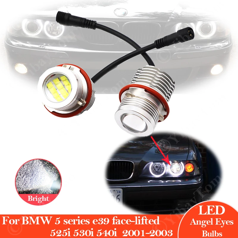 LED Headlight Angel eyes bulb For BMW 5 6 7 X3 X5 Series E39 525i 530i M5 E60 E87 E61 E63 E64 E65 E53 E66 E83 Car Accessories | Автомобили