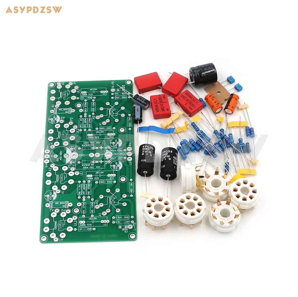 

Ultra-linear push-pull type 6SL7+6V6 Tube power amplifier 12W PCB/DIY Kit (No tube)