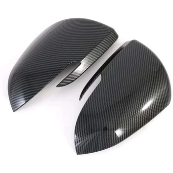 

Car Door Side Rear View Mirror Cover Cap Decor Trim Carbon Fiber for Kia Seltos 2019 2020