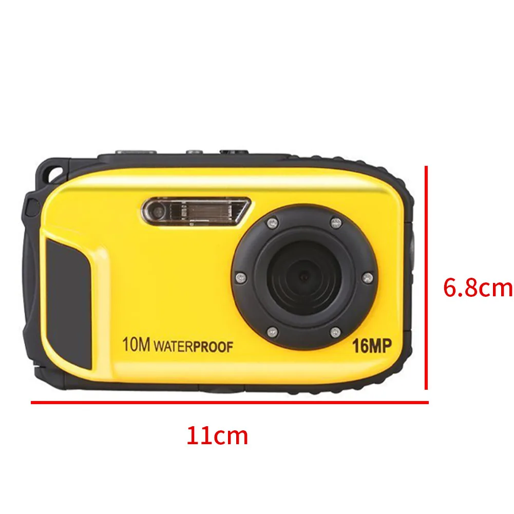 16MP USB портативная подводная спортивная водонепроницаемая камера мини анти-встряхивание цифровое видео HD ЖК-дисплей Обнаружение дайвинга профессиональный