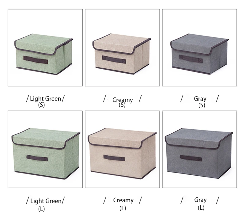 1 шт. коробки для хранения с крышками без запаха полиэфирная ткань прозрачные корзины для хранения контейнеры ящики с двойной крышкой Органайзер 2 размера