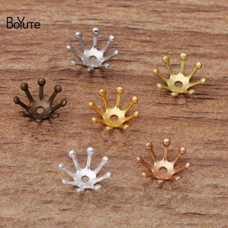 

BoYuTe (100 Pieces/Lot) 10MM Metal Brass Flower Stamen Bead Caps Accessories Diy Jewelry Findings Wholesale