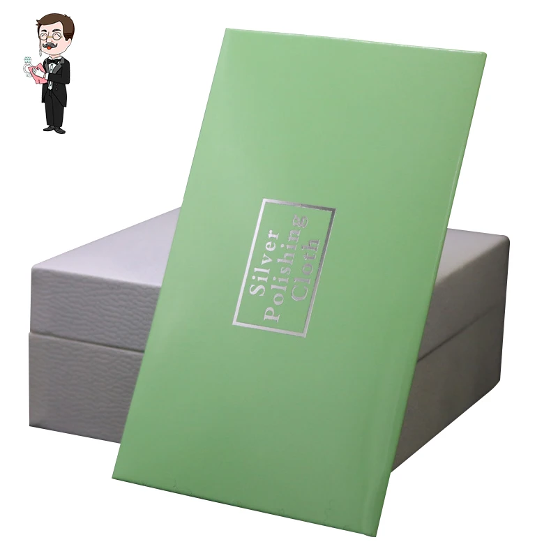 

10 Jewellery Maintenance Silver Cloth Polishing Tape Wiping Effect Jewellery Maintenance Silver Deer Skin Material And Packaging