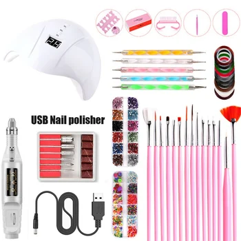

Beauty Nail UV Lamp LED Dry Nail Tool Set Manicure Manicure Set Acrylic Milling Cutters