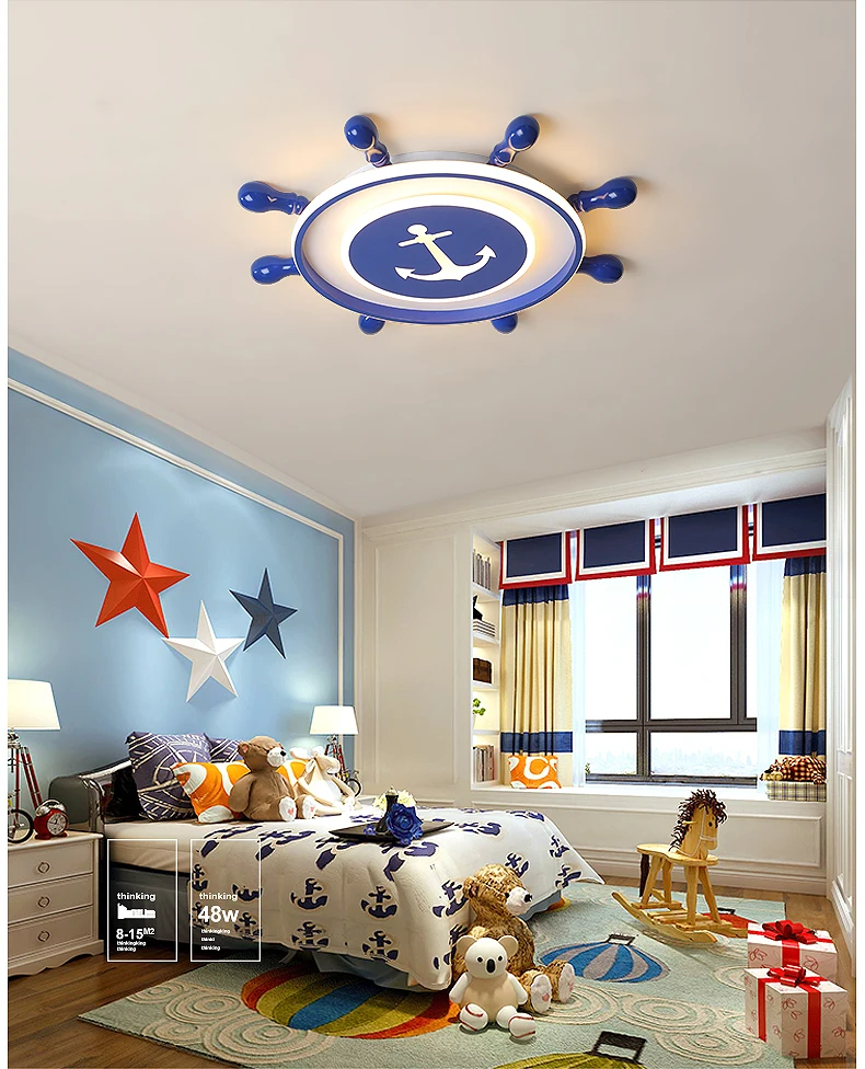 Декоративный светодиодный светильник для детской комнаты, потолочный светильник для спальни, детский светильник, потолочный светильник для маленьких мальчиков