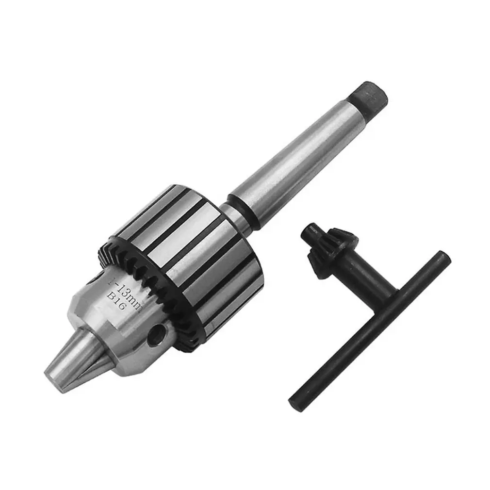 

Drill Chuck B16 Heavy Duty Key Drill Chuck 1mm to 13mm with 2mt Arbor Morse Taper Mt2 Shaft for Drill Presses Lathes Spindle