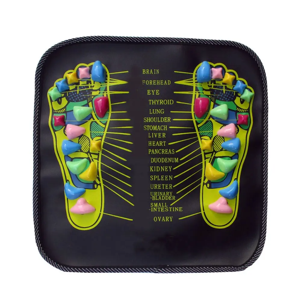 Square Stone Road Foot Massage Cushion Pad Mat Cobblestone Sole Acupressure |