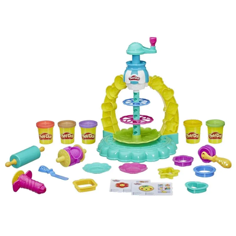 Play Doh Play-Doh цветная глина Творческая кухня серия красочная башня из печенья набор Пластилин для детей игрушки
