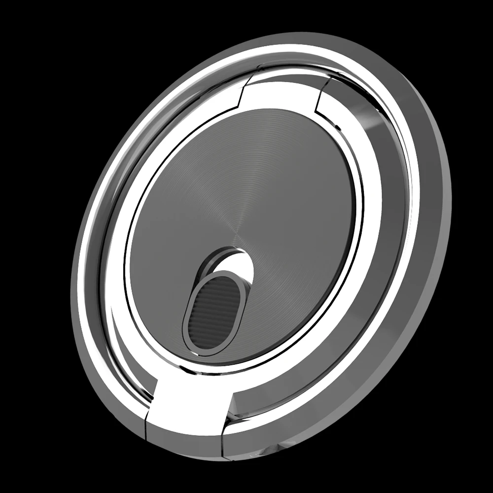 02 silver Вращающееся двойное кольцо ленивый кронштейн для телефона планшета магнитный автомобильный держатель для телефона Подставка для мобильного телефона палец кольцо Настольный кронштейн - Цвет: 02 silver