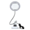 Microblading Tattoo 8X Magnifying Nail Art USB Cold Light Led Non Slip Equipment Clamp Table Glass Lamp For Beauty Salon 6