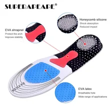 Sport Running Silicone Gel Insoles for feet Man Women for shoes sole orthopedic pad Massaging Shock Absorption arch support