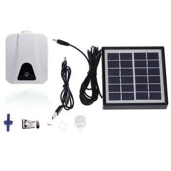 

Solar Powered Oxygenator Pond,Solar Aquarium Fish Tank Air Pump Kit Increase Oxygen for Aquarium Fish Tank Outdoor Pond Pool Gar