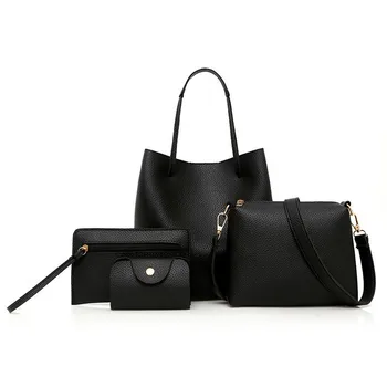

4pcs/set Woman Composite Handbags Quality Leather Female Shoulder bagss Ladies' Messenger Crossbody bags Bolso Mujer