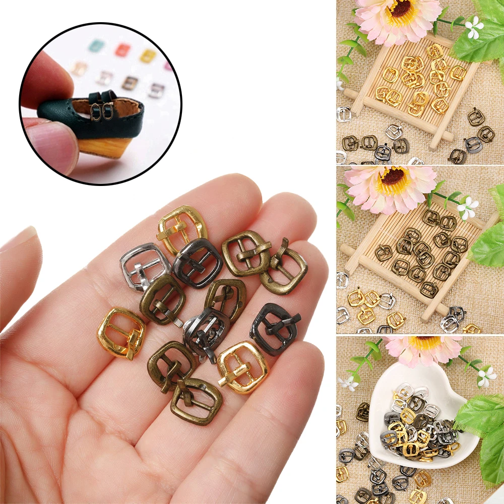 20/40pcs Tiny 7mm Triglide Belt Buckle Doll Bag Mini Ultrasmall