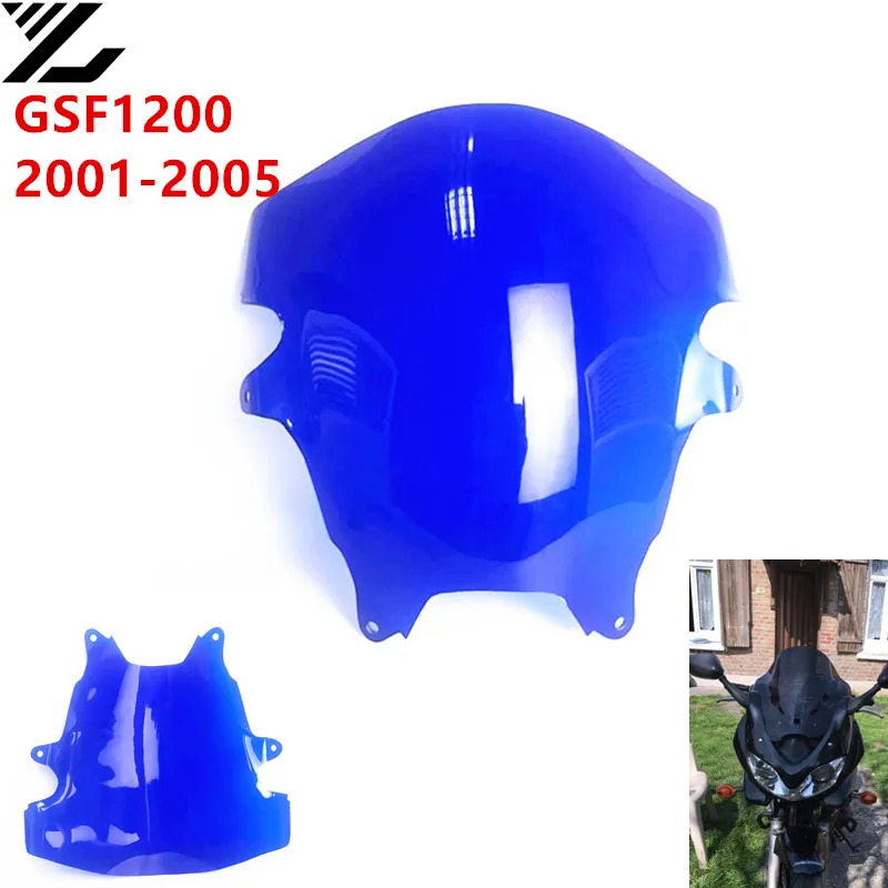Motorcycle Windscreen Windshield For Glass Deflector for Suzuki Bandit GSF 600 GSF600 2000-2005 GSF1200 1200 2001- 2005 | Автомобили и