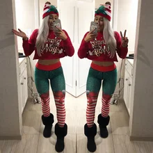 

Classical Hot Sale Christmas Printed Slim Yoga Pants Leggings Stacked Leggings Set Regular Seamless Legging Streetwear Winter