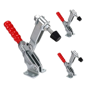 

3-Pack Vertical Toggle Clamp 12130 Quick Release Hand Tool Clamp with 500Lbs Holding Capacity