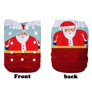 

Digital Printing Positioned Cloth Diaper Washable Double Gusset Layer Reusable Nappies Pocket Ecological Diaper For 3-15kg Baby