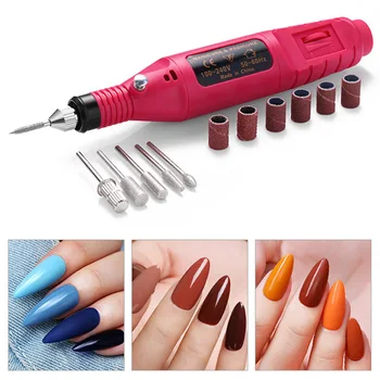 

1Set Professional Electric Nail Drill Machine Kit Pink Manicure Machine Pen Nail Art Pen Pedicure Nail File Nail Art Tools Kit