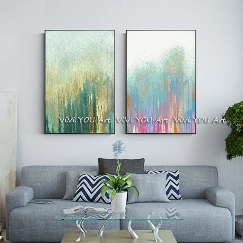 Abstract-Shining-Golden-Paint-Canvas-Painting-Modern-Dreamy-Green-Pink-Poster-Print-for-Living-Room-HD (1)