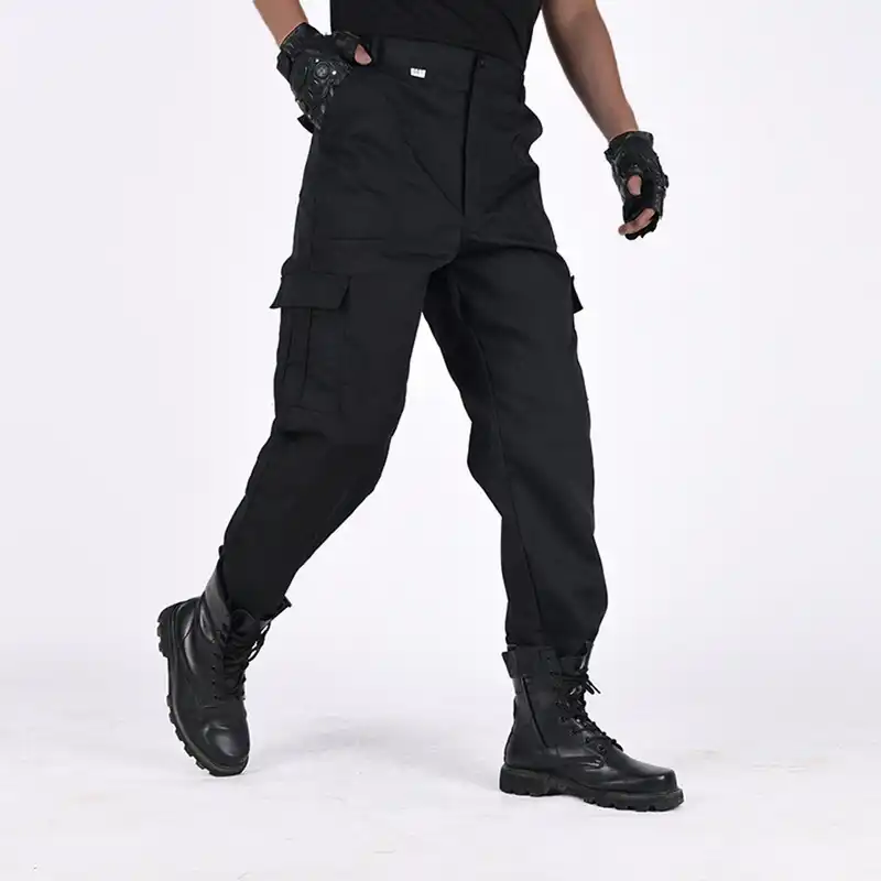 Black waterproof cargo pants Clearance