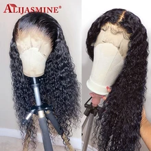 Зимний парик, кудрявые 360, фронтальные человеческие волосы, парики 130, 150, 180, плотность, предварительно выщипанные с детскими волосами, бразильские волосы Remy для женщин