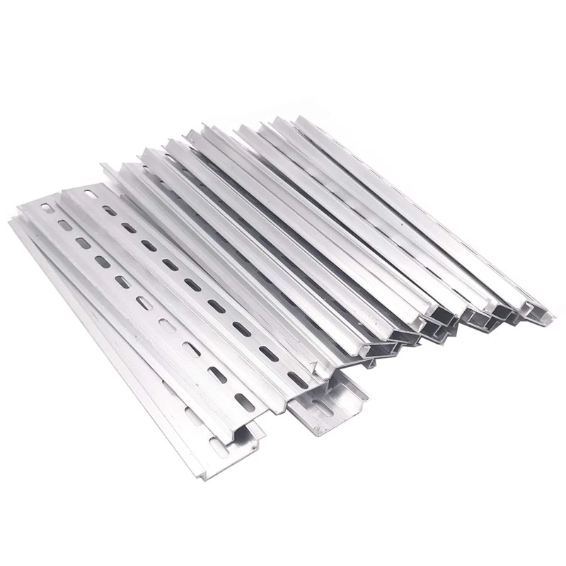 

20 Pieces DIN Rail Slotted Aluminum for All Types Of Terminal Boxes,Distribution Boxes