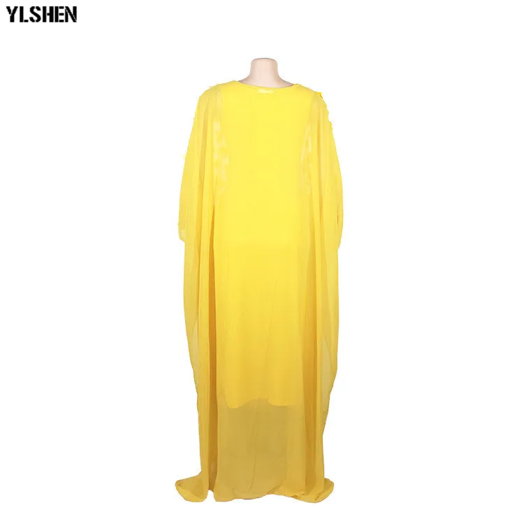 African Dresses for Women 2019 New Style African Clothes Bazin Fashion Lace Floral Boubou Robe Africain Dashiki Party Long Dress 05