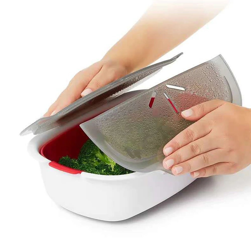 Блюдо для приготовления на пару из пищевого полипропилена микроволновая печь