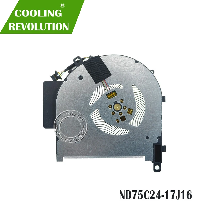 Кулер для охлаждения процессора ноутбука ND75C24 DC05V 0.50A 17J16 4PIN HP ENVY X360 15M CP