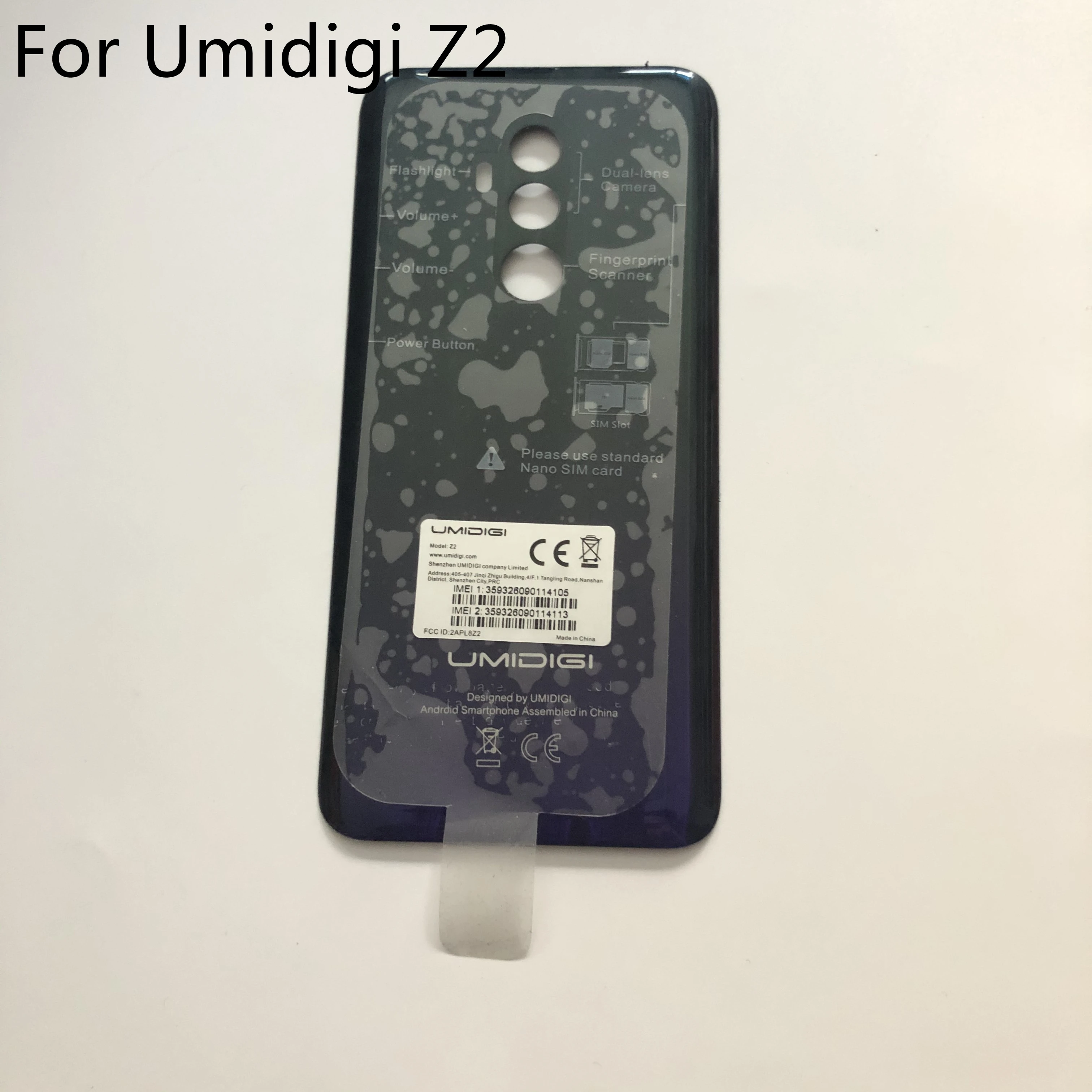 

Umidigi Z2 Used Protective Battery Case Cover Back Shell For Umidigi Z2 MTK6763 Octa Core 6.2 " 2246x1080 Smartphone