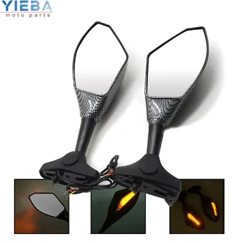 

Motorcycle Accessories Rearview Mirrors With Turn Signal LED Light Parts For Yamaha FZ6 x max xmax 300 r15 fz8 fz6 FZ9 SUZUKI