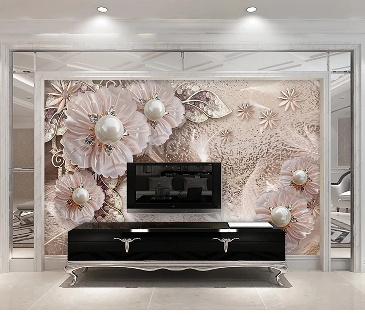 3D Mural para Parede, Estilo Europeu, Quarto,