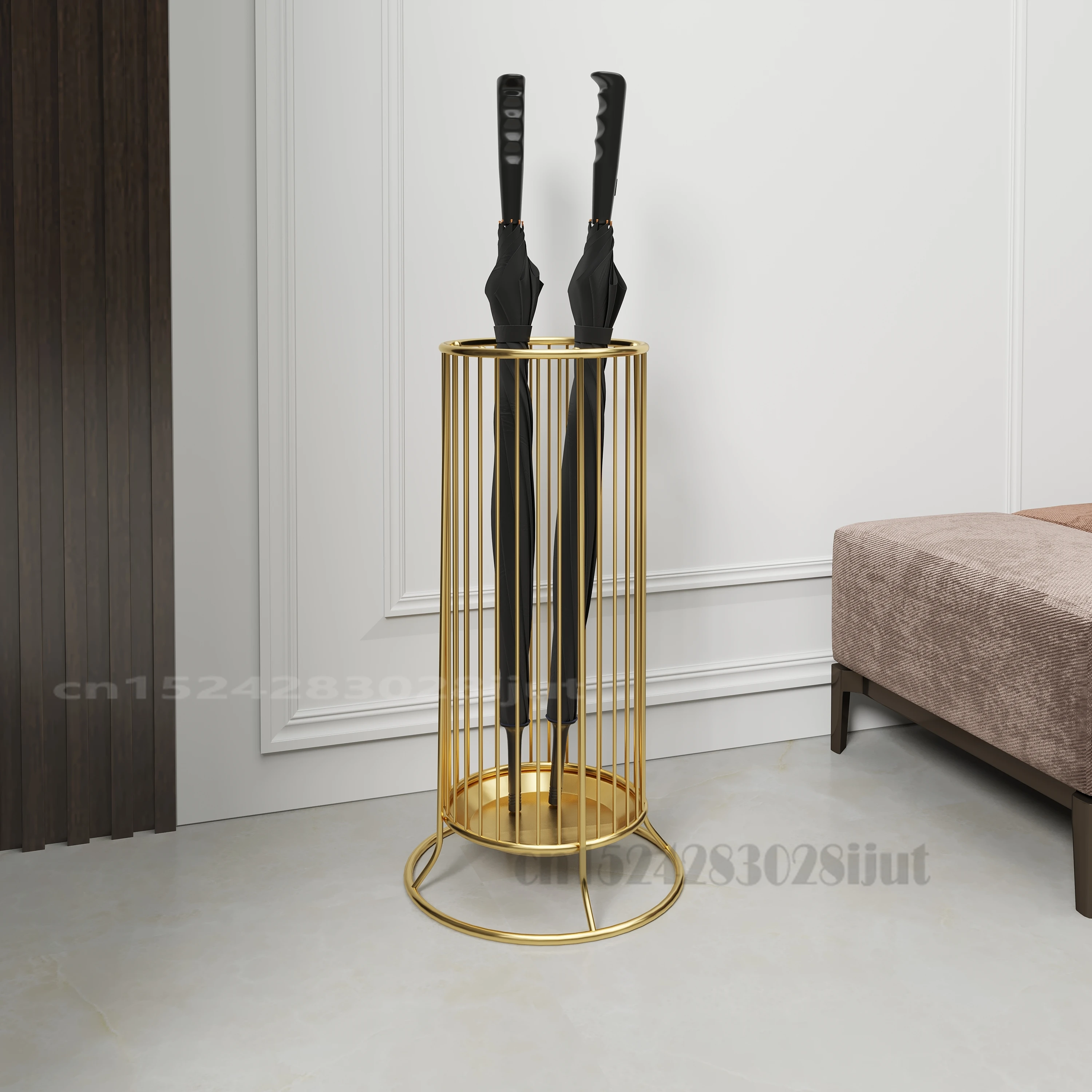 Iron Umbrella Stand Door Umbrella Storage Rack Commercial Hotel Lobby