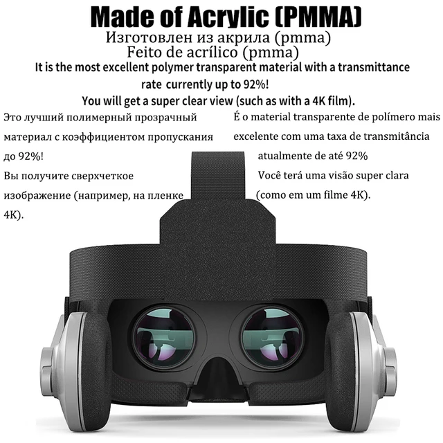 VR Shinecon Casque Viar 3D Glasses Virtual Reality Headset Helmet Goggle Lenses for Smart Phone Smartphone Video Game Binoculars 3