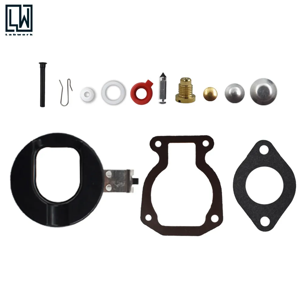 Carburetor Carb Kit w/ Float For Johnson Evinrude 9.9 HP 15 HP 1974