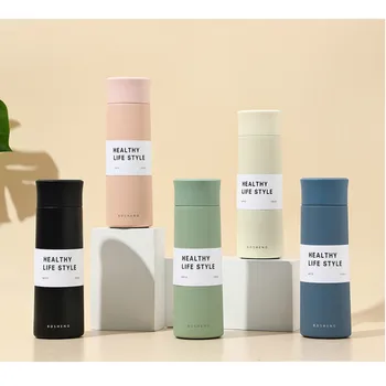 

Straight Insulated Thermos Coffee Office Portable Womens Water Bottle Simple Modern Garrafa De Gua Mini Thermos Bottle HH50BW