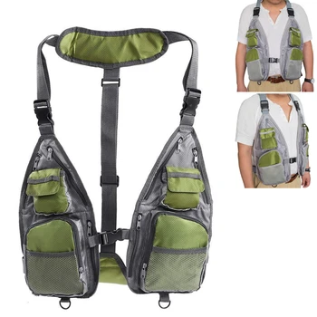 

55cm Breathable Fishing Jacket Outdoorsman Vest Men Outdoor Fish Sports Clothes