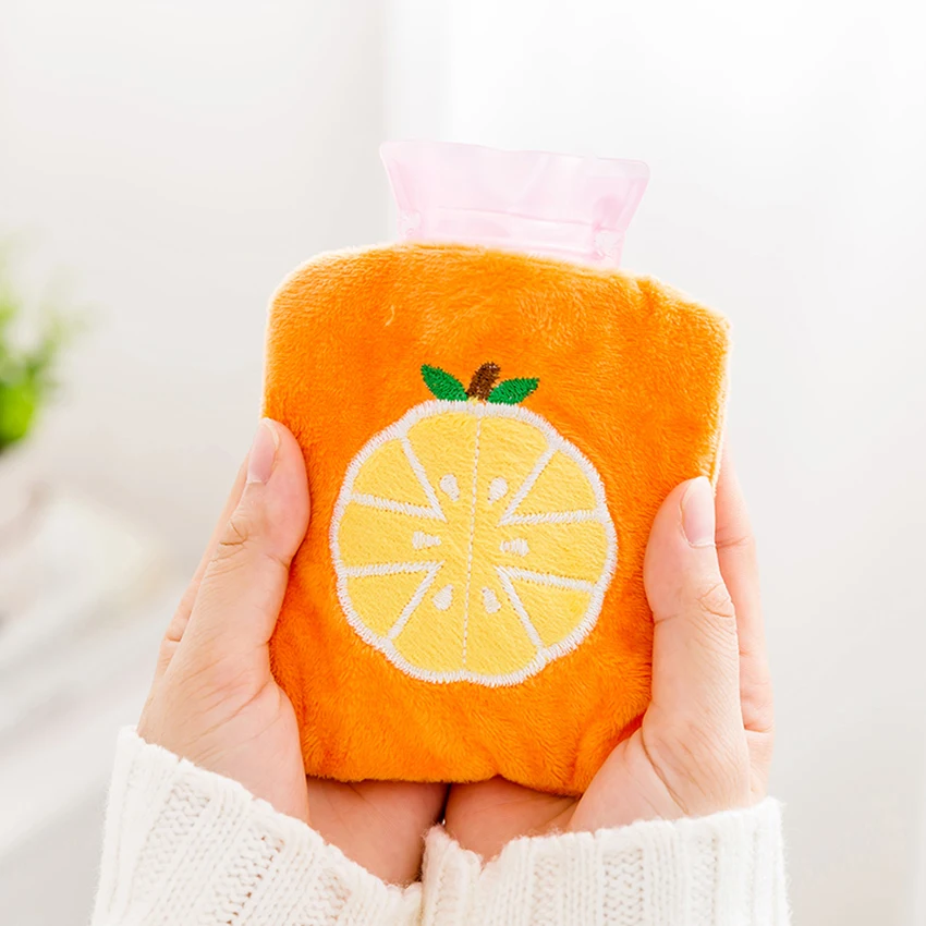 Мини-милая бутылка для горячей воды с крышкой из мультфильма из мягкого плюша портативный ручной подогреватель для девочек Карманный мешок для горячей воды