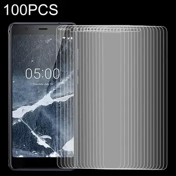 

100 PCS/Lot for Nokia 5.1 Plus 2.5D Tempered Glass Screen Protective Film Glass Protector For Nokia 5.1 + Plus HD 9H Glass
