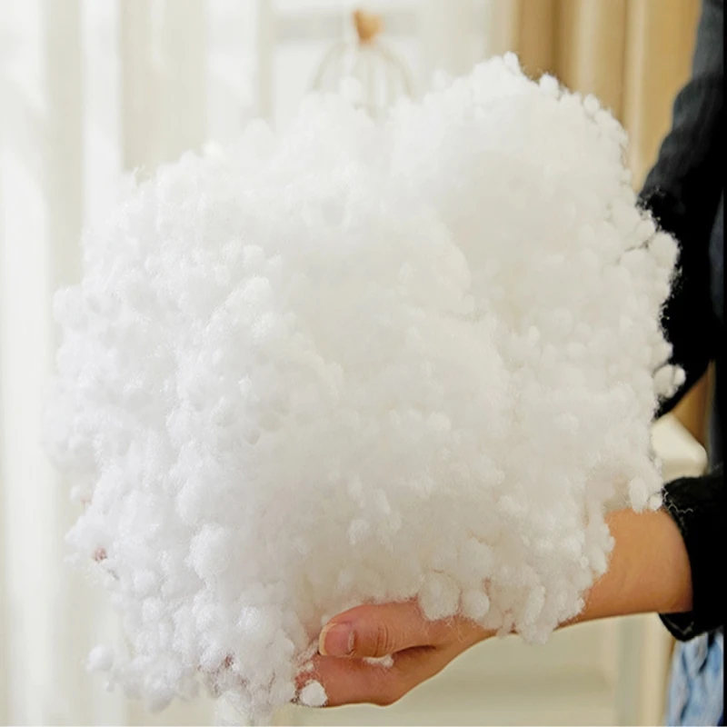 500g/1000g Pearl PP Cotton Pillow Filling Doll Stuffed Toys Polyester Stuffing DIY Handmade Material High Elastic pillow filling material polyester filler