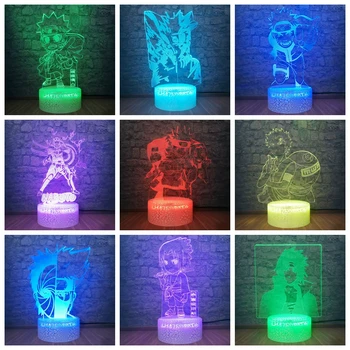 

Naruto Anime Figure Sasuke Uchiha Hatake Kakashi Model LED Night Light 3D Lamp 7Colorful Illusion Room Decor Boys Teen Gift Toys