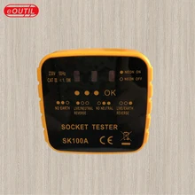 SK100 тестер розетки автоматический прерыватель Finder электрик диагностический инструмент с Светодиодный индикатор прямые продажи от производителей