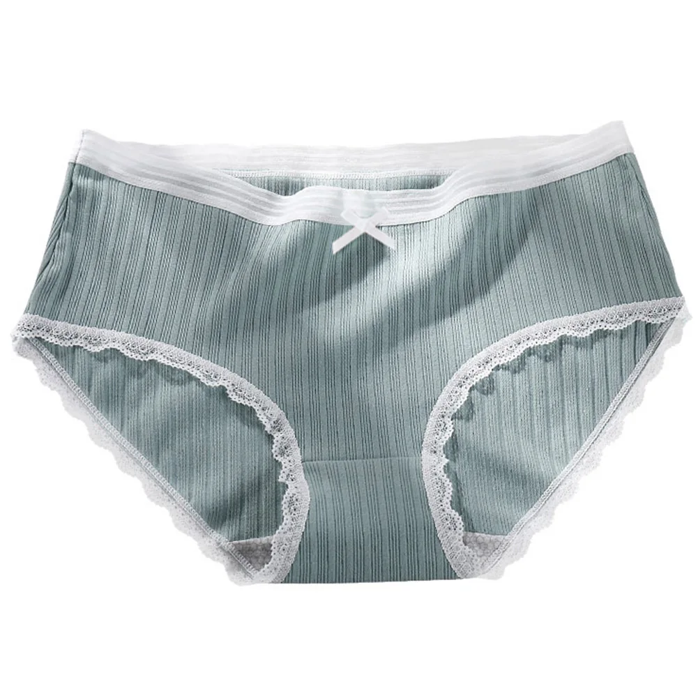 Women Cotton Panties Honeycomb Comfortable Seamless Briefs-MX8 - Цвет: Light Green