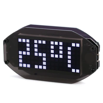 

New DIY Black Digital LED Clock Matrix Desktop Electronic Learning LED Clock Kit Module Temperature Display